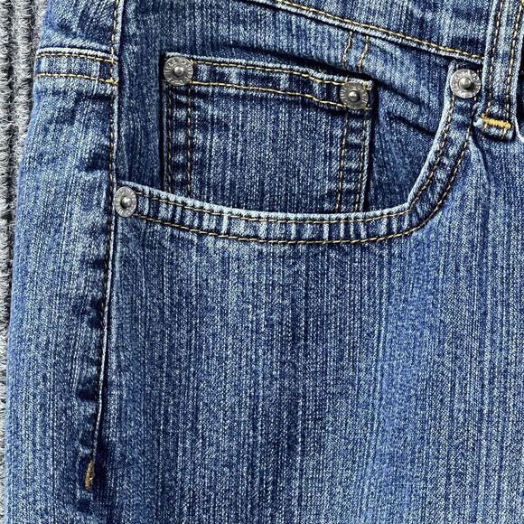 Duck Head Jeans Womens 14P Regular Fit Blue Denim High Rise Relaxed Cotton Blend - Picture 4 of 16